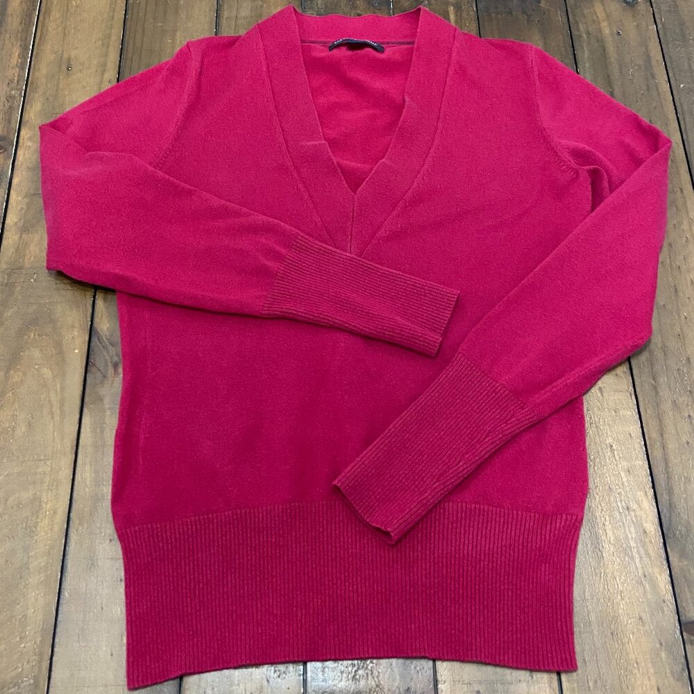 Banana Republic Sweater Womens Small Silk Cotton Cashmere Blend V Neck soft